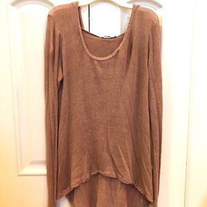 Brandy Melville thin hooded knit top